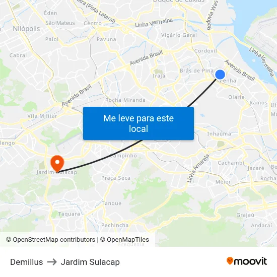 Demillus to Jardim Sulacap map