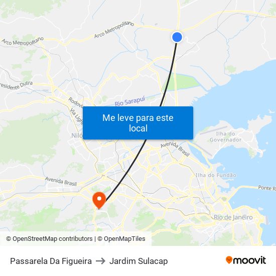 Passarela Da Figueira to Jardim Sulacap map