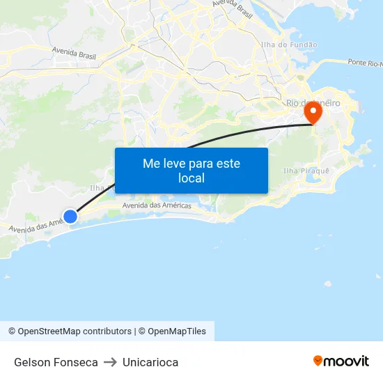 Gelson Fonseca to Unicarioca map