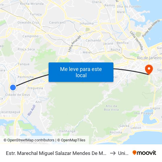 Estr. Marechal Miguel Salazar Mendes De Moraes | Condomínio Village Dos Flamboyants to Unicarioca map