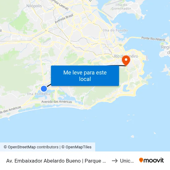 Av. Embaixador Abelardo Bueno | Parque Olímpico | Villas Da Barra to Unicarioca map