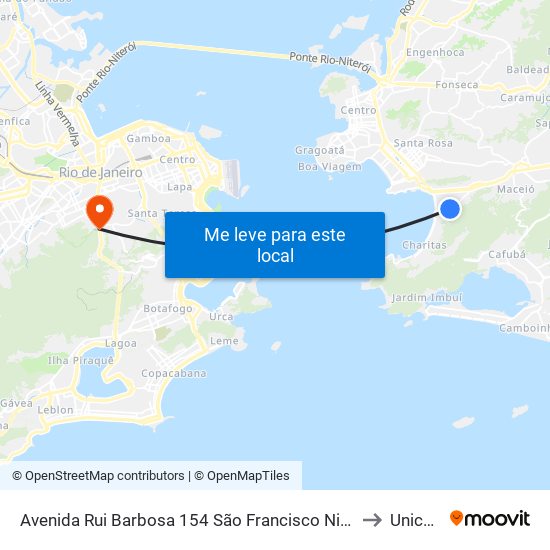 Avenida Rui Barbosa 154 São Francisco Niterói - Rj 24310-005 Brasil to Unicarioca map