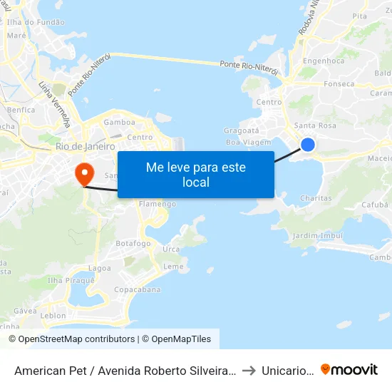 American Pet / Avenida Roberto Silveira, 485 to Unicarioca map