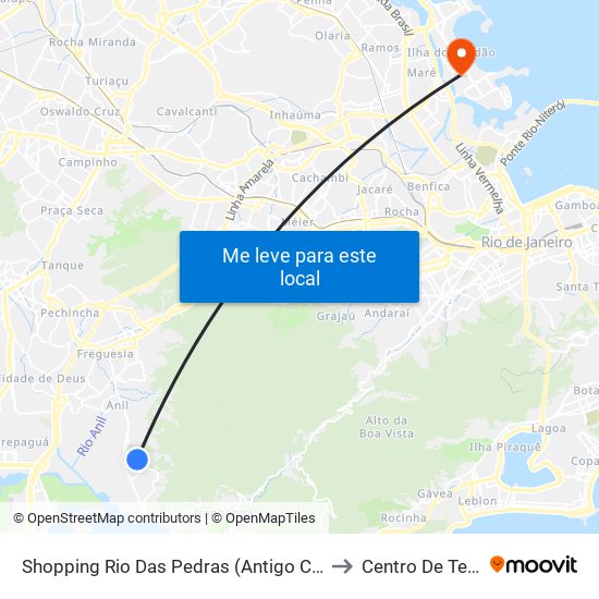 Shopping Rio Das Pedras (Antigo Castelo Das Pedras) to Centro De Tecnologia map