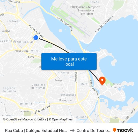 Rua Cuba | Colégio Estadual Heitor Lira to Centro De Tecnologia map