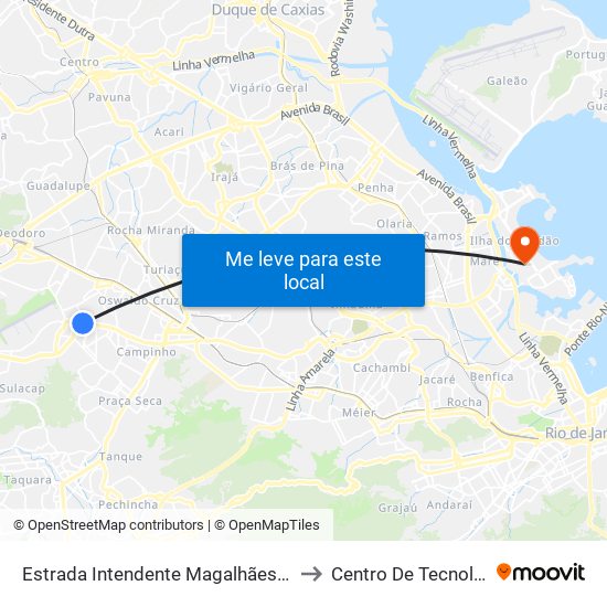 Estrada Intendente Magalhães, 1041 to Centro De Tecnologia map