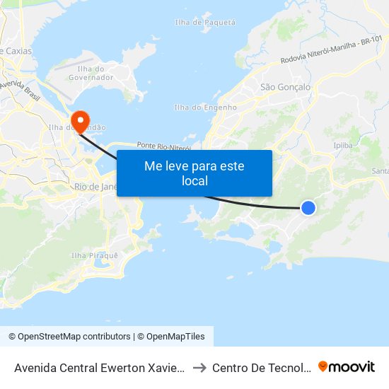 Avenida Central Ewerton Xavier 3359 to Centro De Tecnologia map