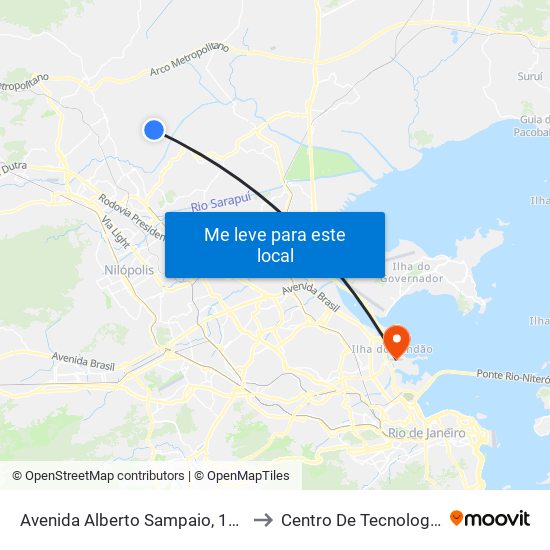 Avenida Alberto Sampaio, 143 to Centro De Tecnologia map