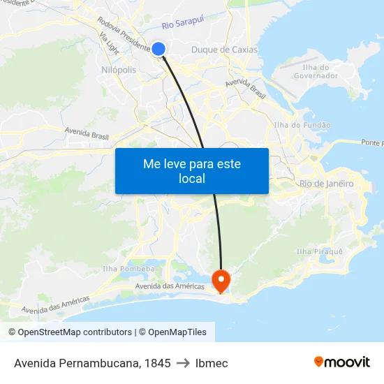 Avenida Pernambucana, 1845 to Ibmec map
