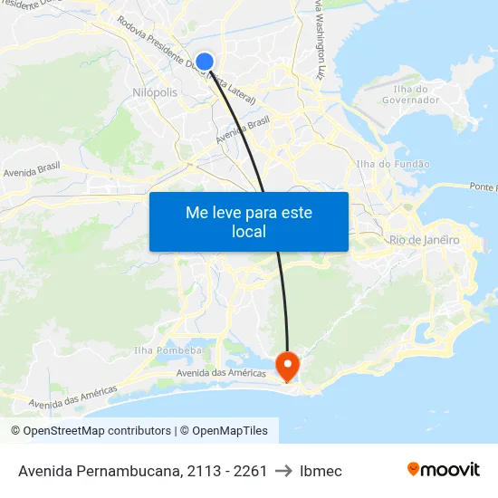 Avenida Pernambucana, 2113 - 2261 to Ibmec map