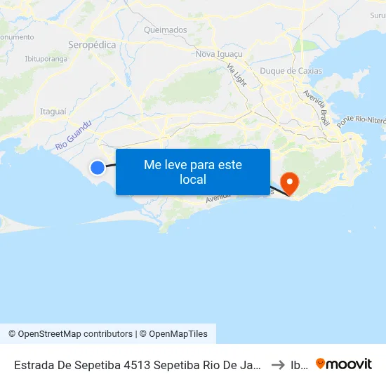 Estrada De Sepetiba 4513 Sepetiba Rio De Janeiro - Rio De Janeiro 23545 Brasil to Ibmec map
