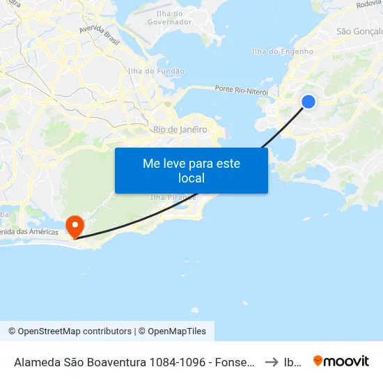 Alameda São Boaventura 1084-1096 - Fonseca Niterói - Rj Brasil to Ibmec map