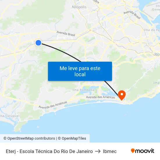 Eterj - Escola Técnica Do Rio De Janeiro to Ibmec map