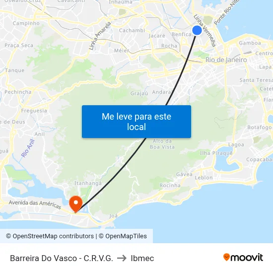 Barreira Do Vasco - C.R.V.G. to Ibmec map