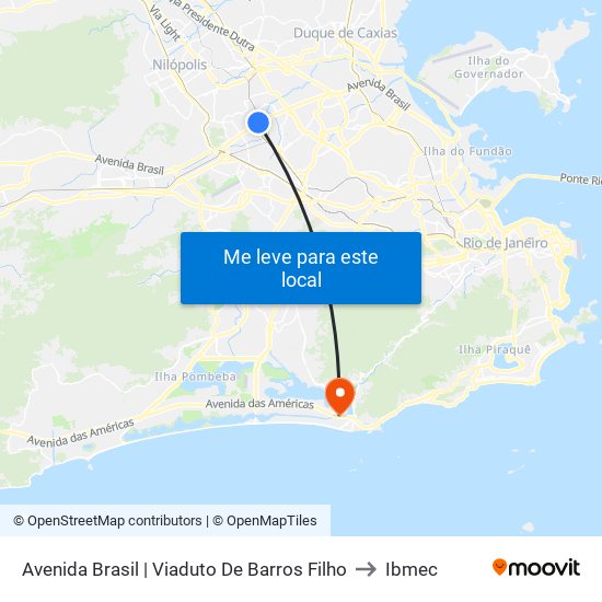 Avenida Brasil | Viaduto De Barros Filho to Ibmec map