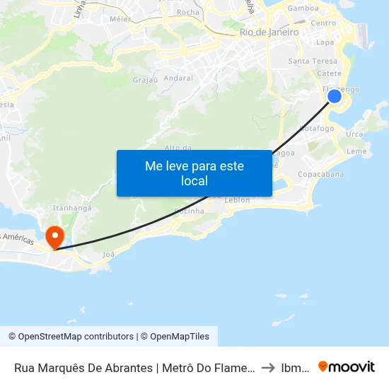 Rua Marquês De Abrantes | Metrô Do Flamengo to Ibmec map