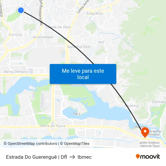 Estrada Do Guerenguê | Dfl to Ibmec map