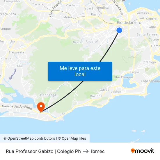 Rua Professor Gabizo | Colégio Ph to Ibmec map