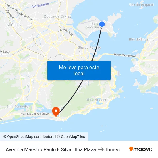 Avenida Maestro Paulo E Silva | Ilha Plaza to Ibmec map