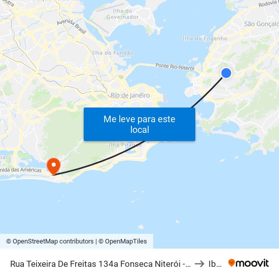 Rua Teixeira De Freitas 134a Fonseca Niterói - Rio De Janeiro 24130 Brasil to Ibmec map