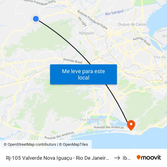 Rj-105 Valverde Nova Iguaçu - Rio De Janeiro 26290 Brasil to Ibmec map