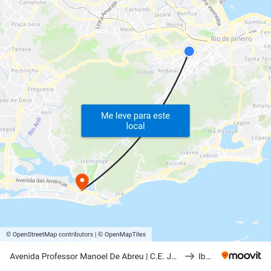 Avenida Professor Manoel De Abreu | C.E. João Alfredo to Ibmec map