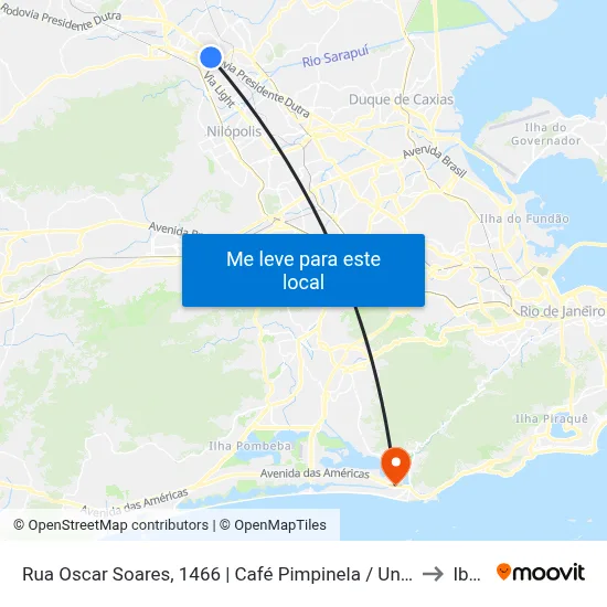 Rua Oscar Soares, 1466 | Café Pimpinela / Universidade Estácio De Sá to Ibmec map