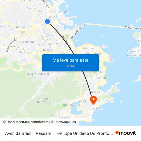 Avenida Brasil | Passarela 07 / Toulon to Upa Unidade De Pronto Atendimento map