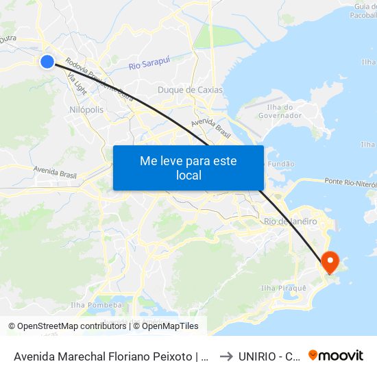 Avenida Marechal Floriano Peixoto | Galeria Veplan / Caracol to UNIRIO - Campus V map