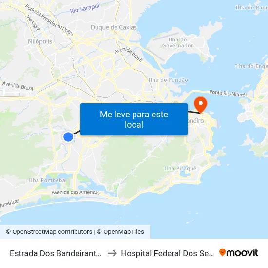 Estrada Dos Bandeirantes | Fórum Taquara to Hospital Federal Dos Servidores Do Estado map