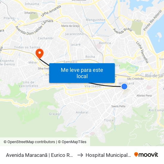 Avenida Maracanã | Eurico Rabêlo (Pista Central) to Hospital Municipal Salgado Filho map