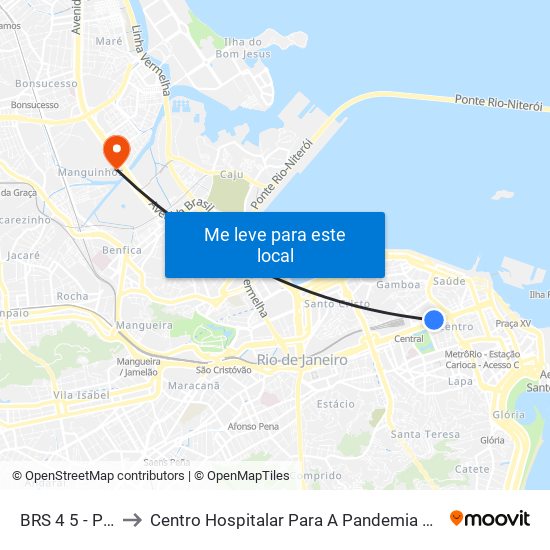 BRS 4 5 - Passos to Centro Hospitalar Para A Pandemia De Covid-19 / Ini map