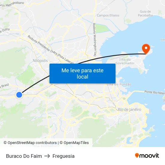 Buraco Do Faim to Freguesia map