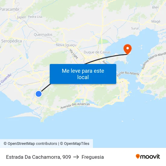 Estrada Da Cachamorra, 909 to Freguesia map