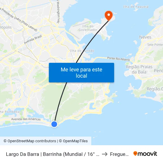 Largo Da Barra | Barrinha (Mundial / 16° Dp) to Freguesia map