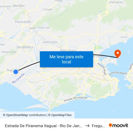 Estrada De Piranema Itaguaí - Rio De Janeiro Brasil to Freguesia map