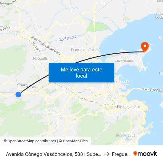 Avenida Cônego Vasconcelos, 588 | Supermarket to Freguesia map