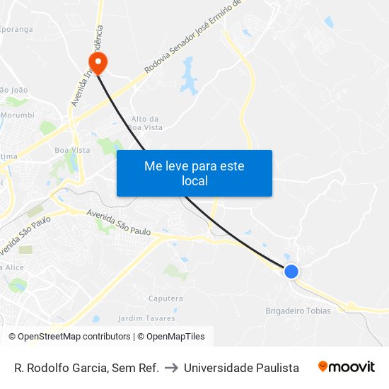 R. Rodolfo Garcia, Sem Ref. to Universidade Paulista map