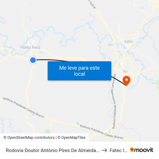 Rodovia Doutor Antônio Pires De Almeida, 25 to Fatec Itu map