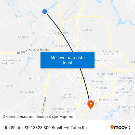 Itu-80 Itu - SP 13328-300 Brasil to Fatec Itu map