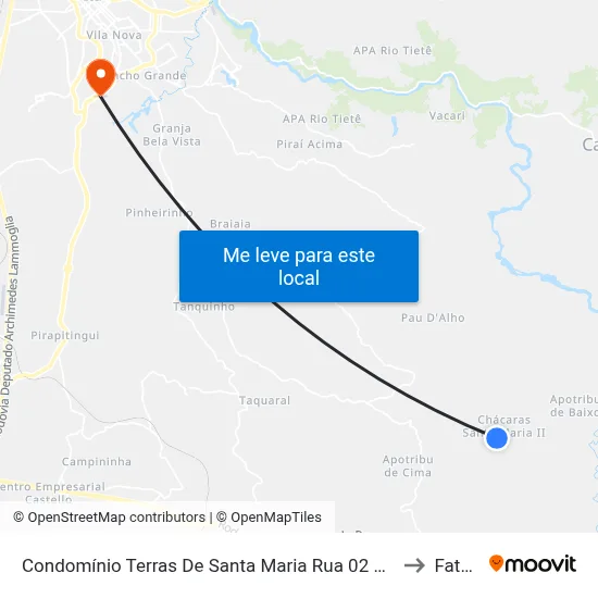 Condomínio Terras De Santa Maria Rua 02 Casa 109 - 02 Itu - SP Brasil to Fatec Itu map
