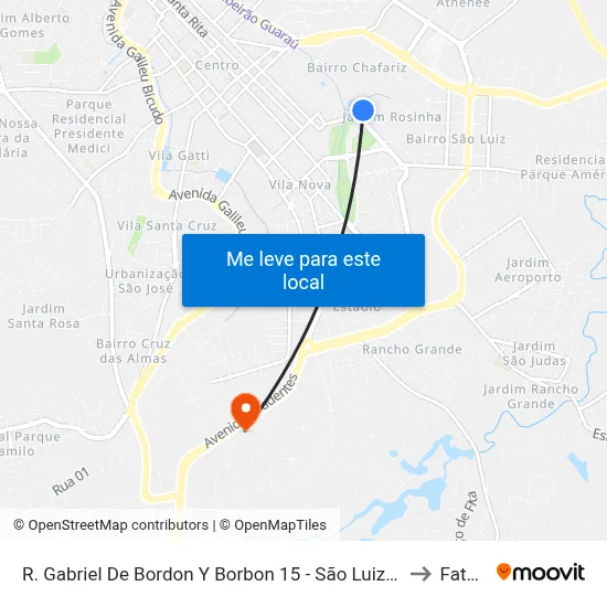 R. Gabriel De Bordon Y Borbon 15 - São Luiz Itu - SP 13304-050 Brasil to Fatec Itu map