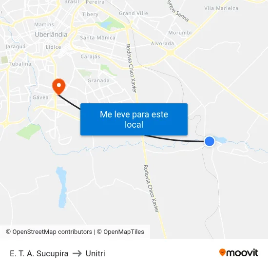 E. T. A. Sucupira to Unitri map