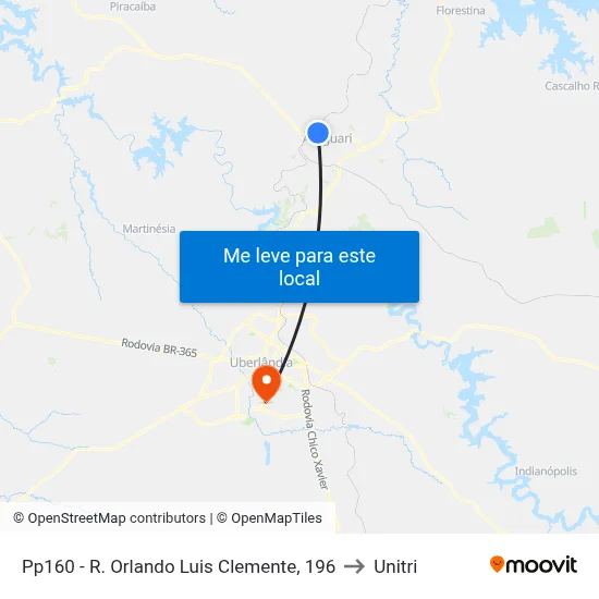 Pp160 - R. Orlando Luis Clemente, 196 to Unitri map
