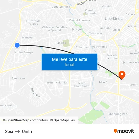 Sesi to Unitri map