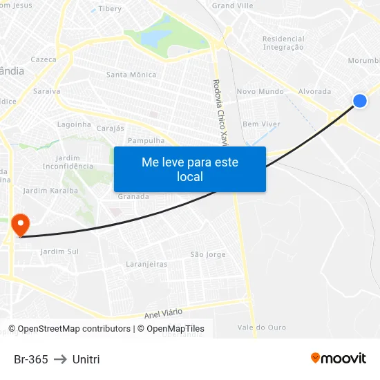 Br-365 to Unitri map