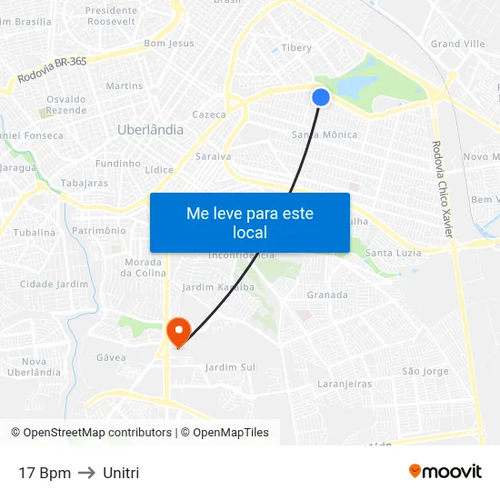 17 Bpm to Unitri map