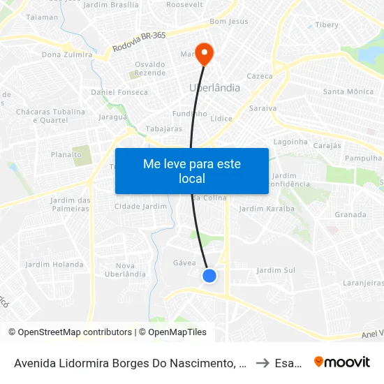 Avenida Lidormira Borges Do Nascimento, 2011 to Esamc map