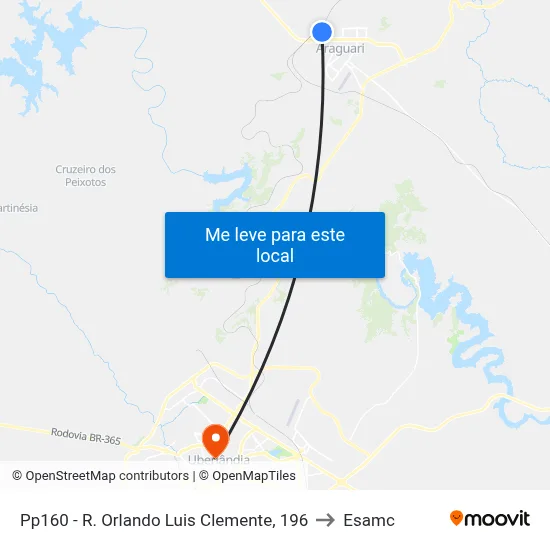 Pp160 - R. Orlando Luis Clemente, 196 to Esamc map