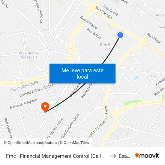 Fmc - Financial Management Control (Call Center) to Esamc map